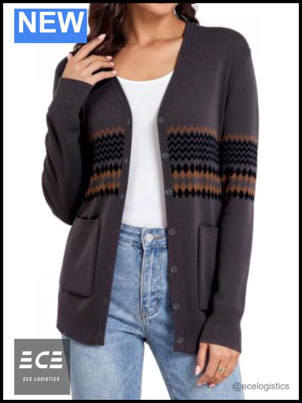 TASAMO Lightweight Button Down Cardigan Sweater with Pockets